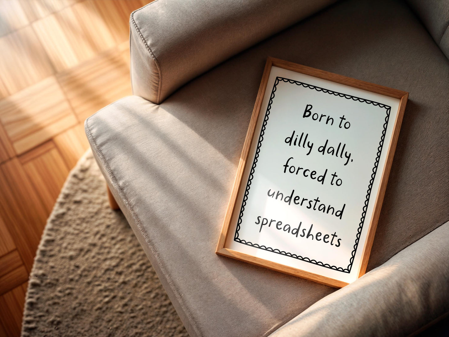 Spreadsheets Accounting Humour Print | Wall Art for Tax Accountant, Bookkeeper Gift for Office Decor, Funny Finance Poster for CPA, Accounts