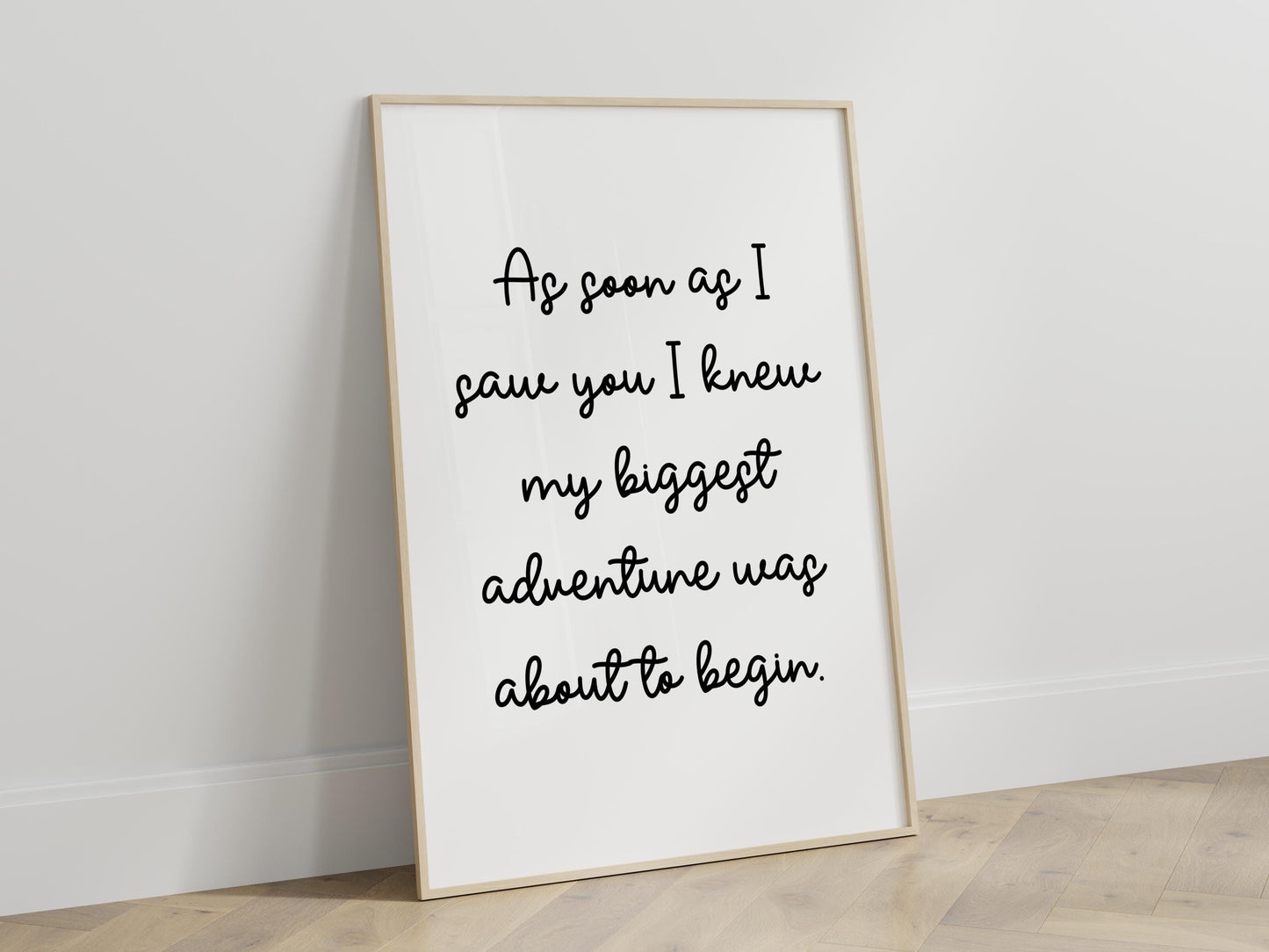 Our Biggest Adventure Nursery Wall Quote | Gender Neutral Nursery Print, Baby Quote Print, Baby Shower Gift for Nursery, Nursery Wall Art