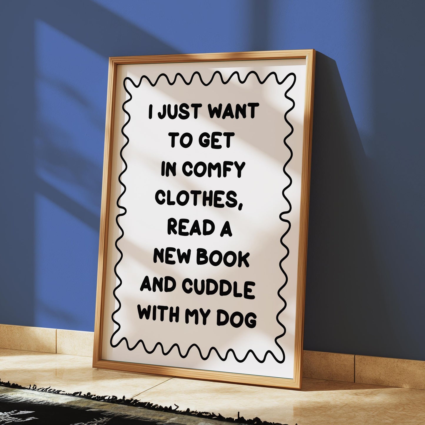 Books and Dogs Black and White Typography Print | Dog Owner Print, Book Lover Print, Cuddles Books and Dogs Wall Art, Dog Owner Quote Print