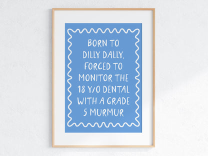 Grade 5 Dental | Funny Veterinary Print, Funny Vet Tech Gifts, Veterinary Clinic Wall Art,  Vet Nurse Gift, Veterinary Nurse Gift, RVN gift