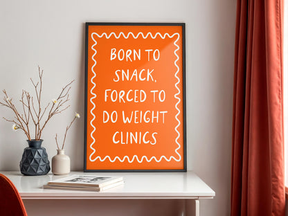 Weight Clinics | Funny Veterinary Nurse Print, Vet Nurse Gift, Veterinary Gift, Vet Clinic Decor, Vet Tech Wall Art, Vet Tech Gift, Funny