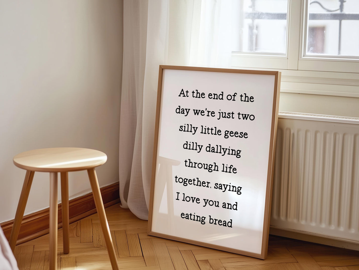 Two Silly Geese Print | Silly Goose Club Print, Pair of Geese Print, Fun Couples Print, Cute Couples Quote, Silly Geese Dilly Dallying Print