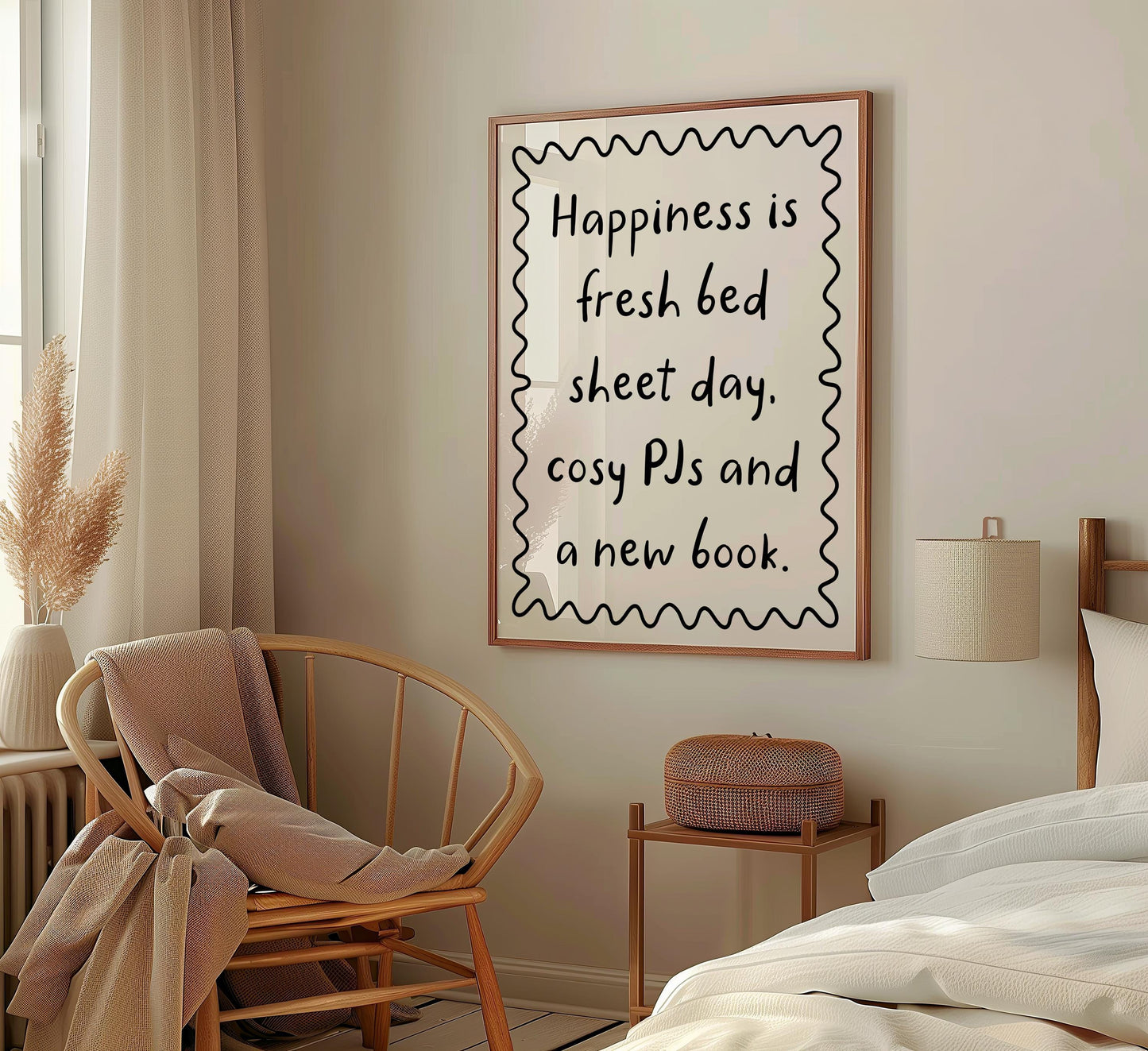 Fresh Bedsheets New Book Poster | Bookish Themed Print, Girly Reading Print, Love to Read Print, Bookish Poster, One More Chapter Poster