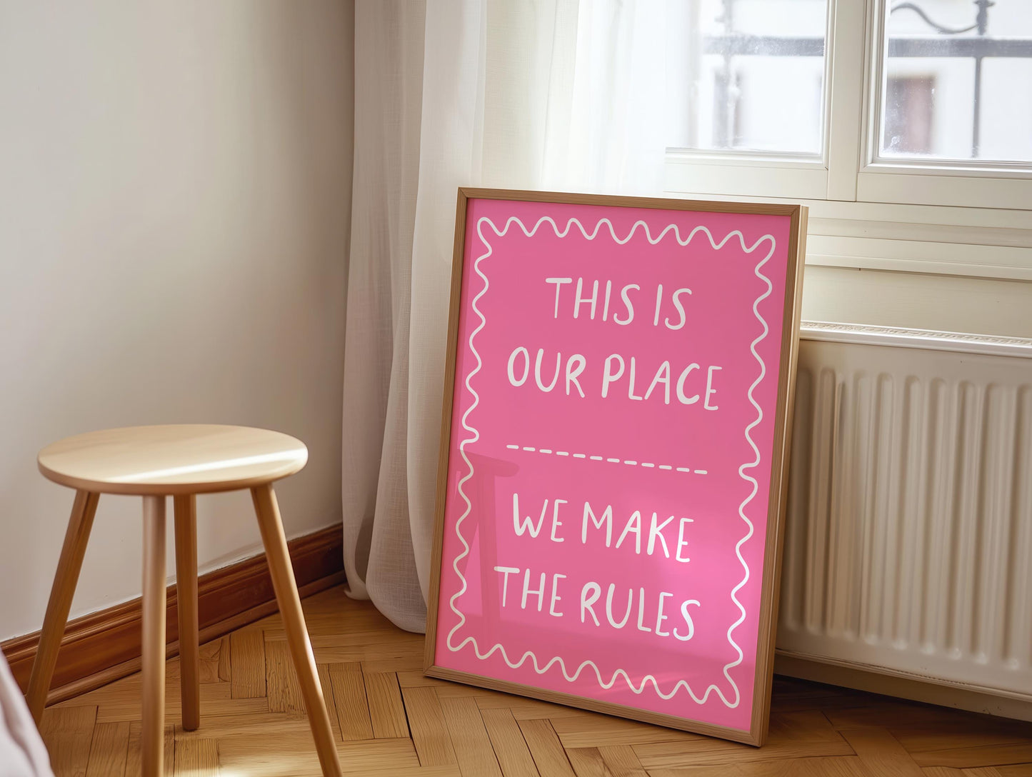 This Is Our Place We Make The Rules Pink Taylor Swift Print | TIOP Lover Print, Lover Lyric Wall Art, Swifty Lyric Print, Taylor Lyric Art