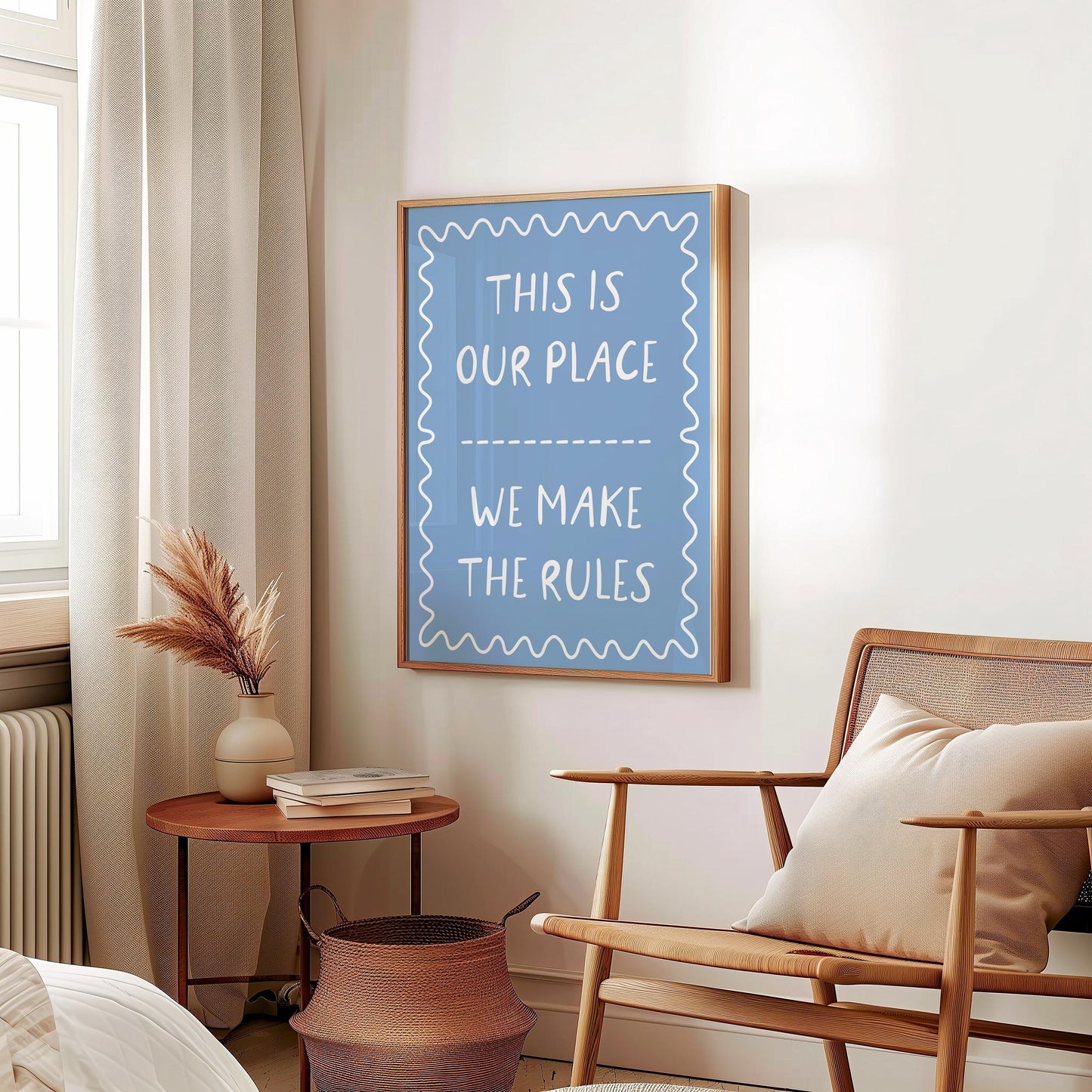 This Is Our Place We Make The Rules Blue Taylor Swift Print | Swift Lover Lyric Print, Taylor Swift Lyric Art, Lover Lyric Wall Art Prints