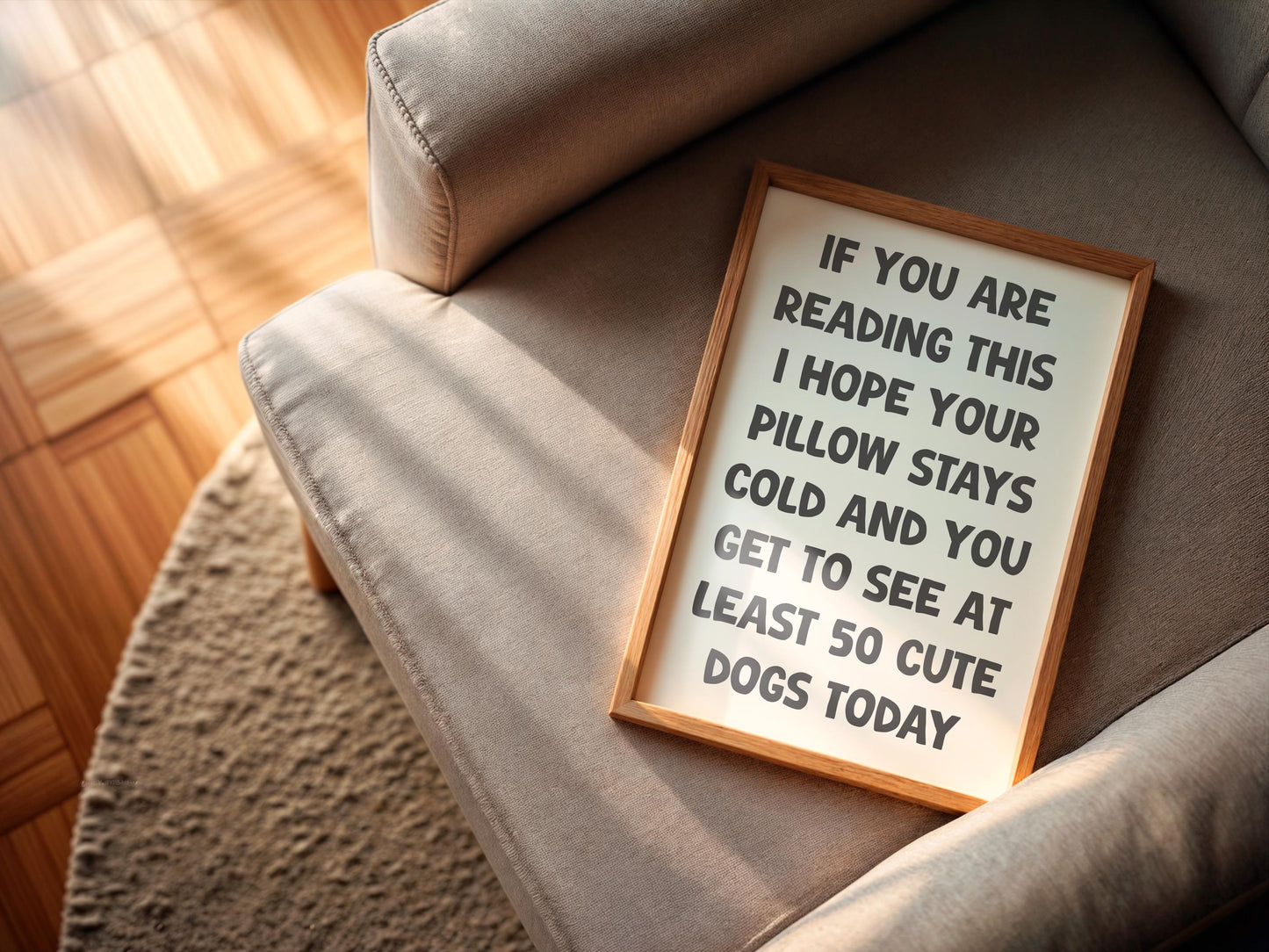 Daily Affirmation Print | Cold Pillow Quote, Dog Lover Print, Dog Affirmation Print, Motivational  Print, If You Are Reading This Print