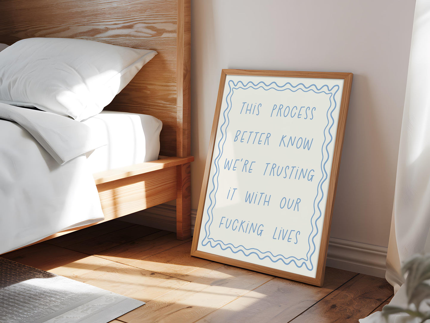 Trust The Fucking Process Print | Hilarious Office Print, Trusting The Process Print, Funny Motivational Wall Art, Motivation Art For Office