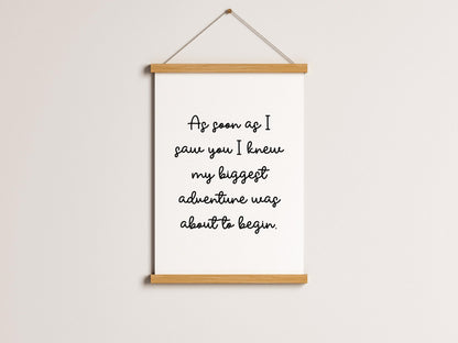Our Biggest Adventure Nursery Wall Quote | Gender Neutral Nursery Print, Baby Quote Print, Baby Shower Gift for Nursery, Nursery Wall Art
