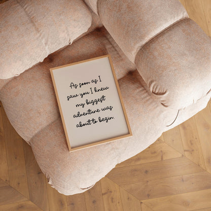 Our Biggest Adventure Nursery Wall Quote | Gender Neutral Nursery Print, Baby Quote Print, Baby Shower Gift for Nursery, Nursery Wall Art