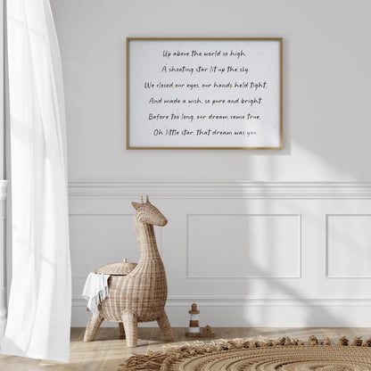 Oh Little Star IVF Nursery Print | Rainbow Baby Nursery Quote, IVF Nursery Quote, Made With Love and Science Print, We Dreamed of You Quote