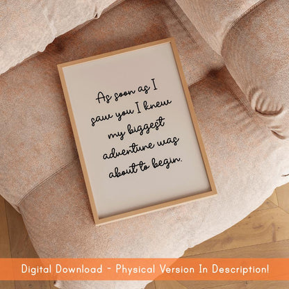 Printable Nursery Sign DIGITAL DOWNLOAD | Biggest Adventure Nursery Printable, Print Your Own Nursery Prints, Cute Nursery Wall Art Prints