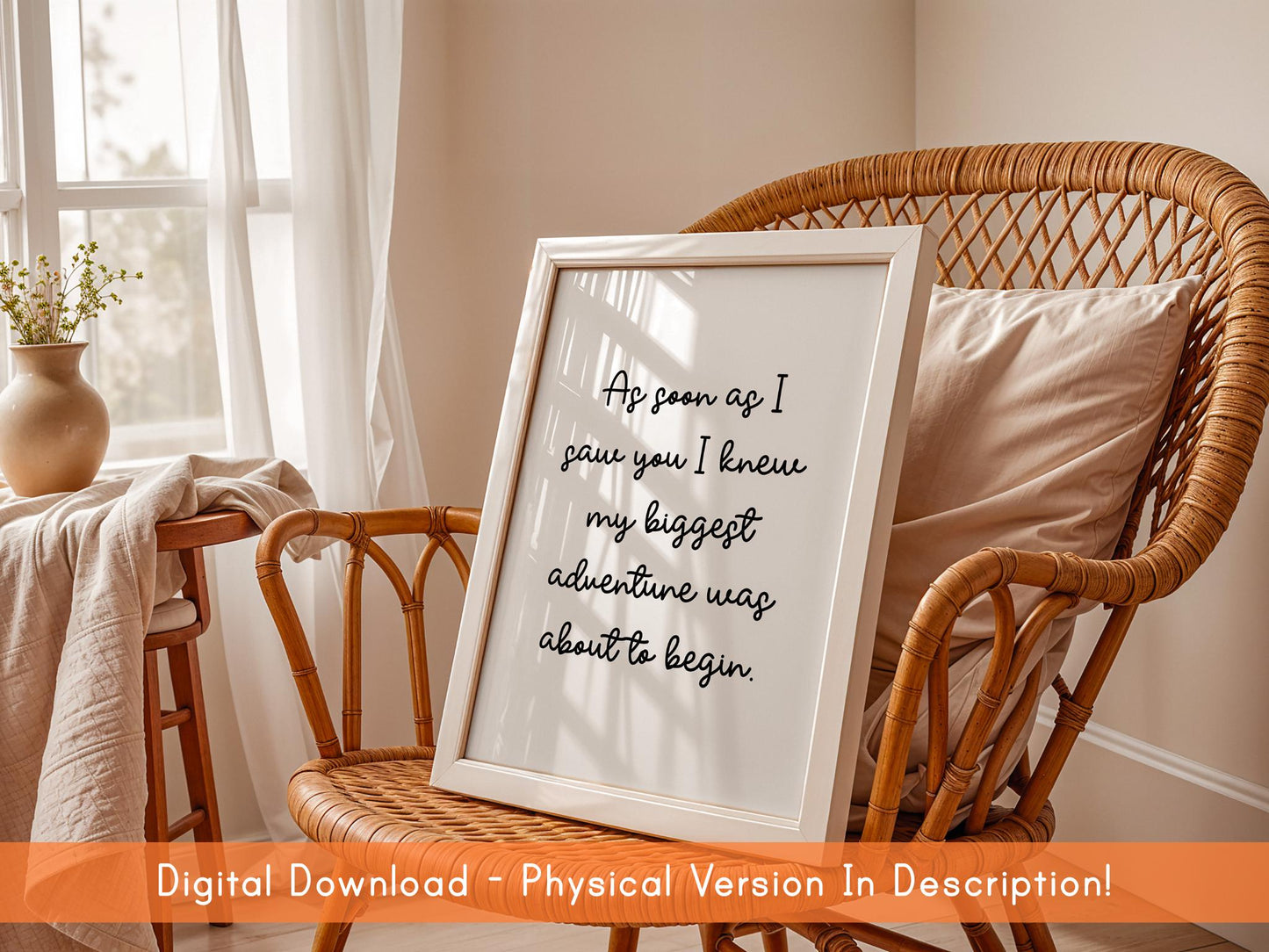 Printable Nursery Sign DIGITAL DOWNLOAD | Biggest Adventure Nursery Printable, Print Your Own Nursery Prints, Cute Nursery Wall Art Prints