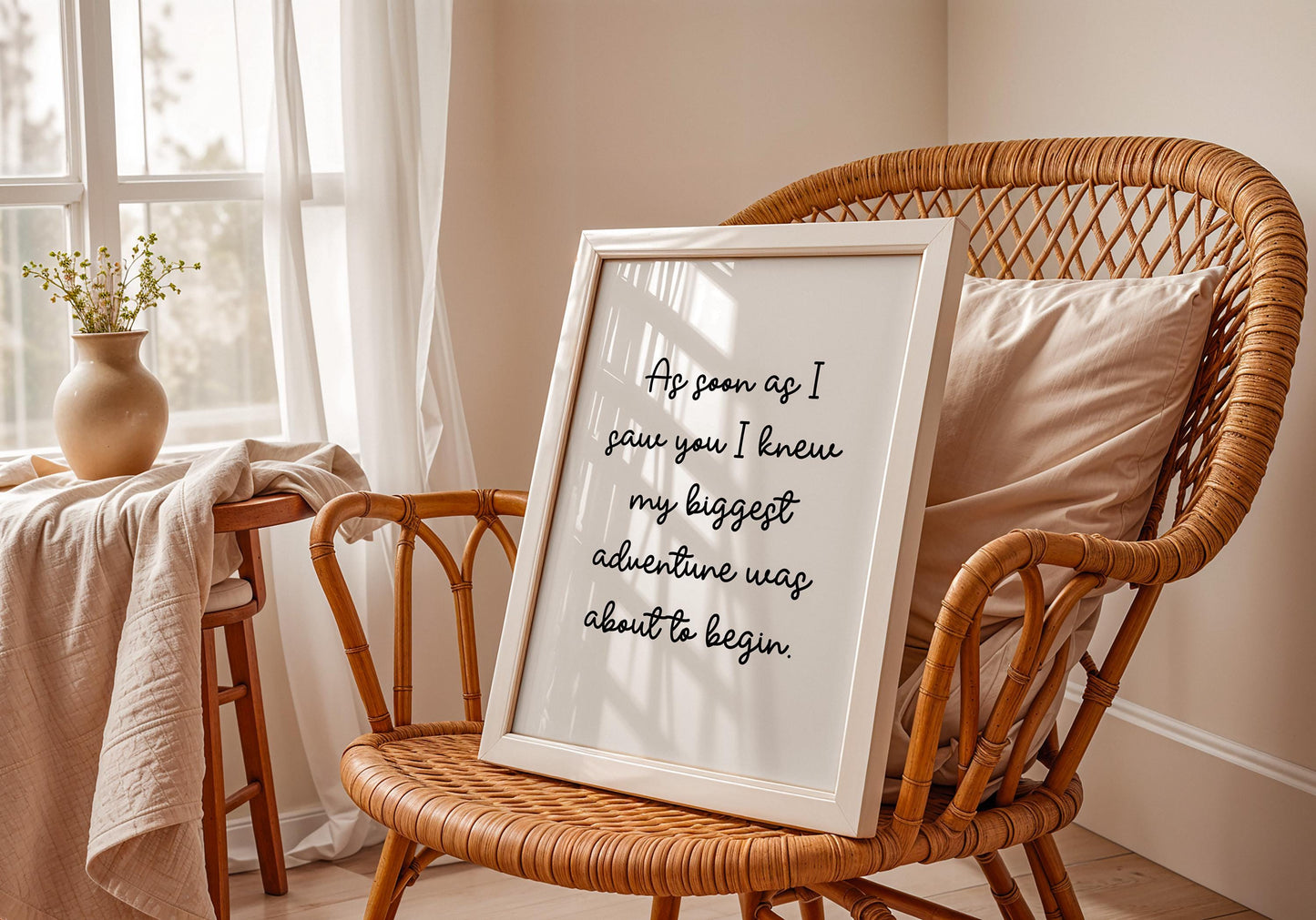 Our Biggest Adventure Nursery Wall Quote | Gender Neutral Nursery Print, Baby Quote Print, Baby Shower Gift for Nursery, Nursery Wall Art