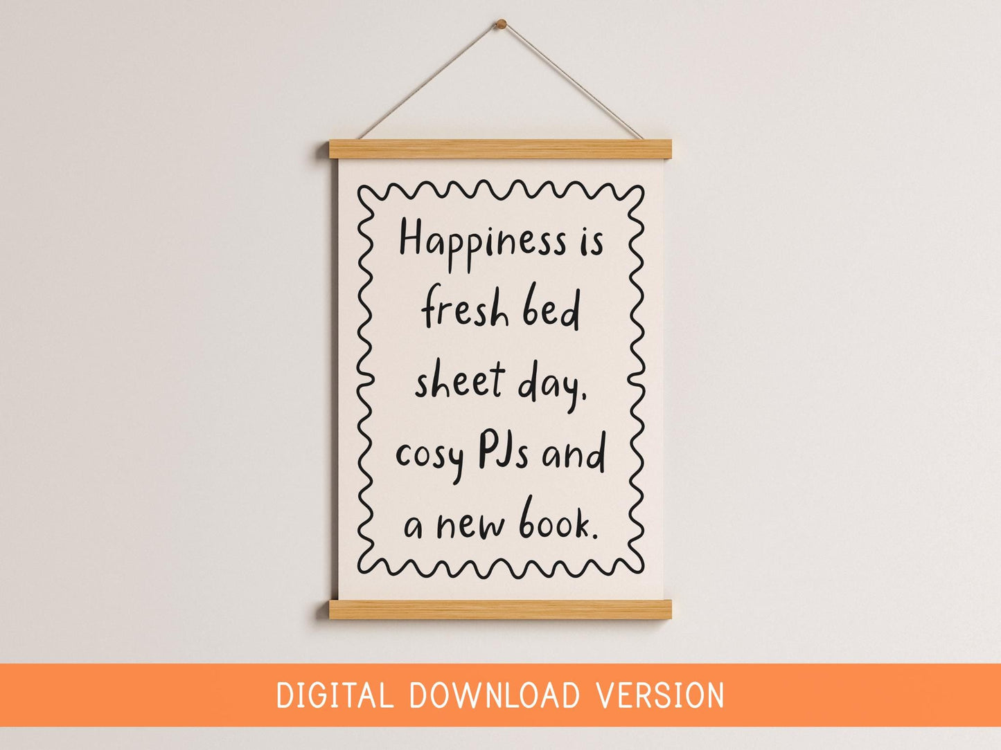 Fresh Bedsheets New Book Print DIGITAL DOWNLOAD | Printable Bookish Wall Art, Book Themed Digital Girly Print, One More Chapter Printable