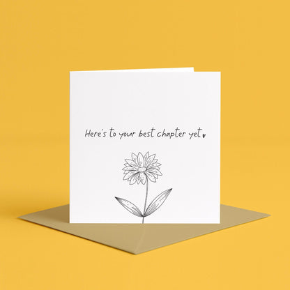 Best Of Luck Card | Simple new job card, Good luck, Cute good luck card, New chapter good luck card, proud friendship encouragement card