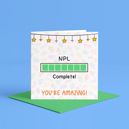 Card for student vet nurse | NPL complete, Student vet nurse log, SVN card, Veterinary Nursing progress log finished, well done SVN cards