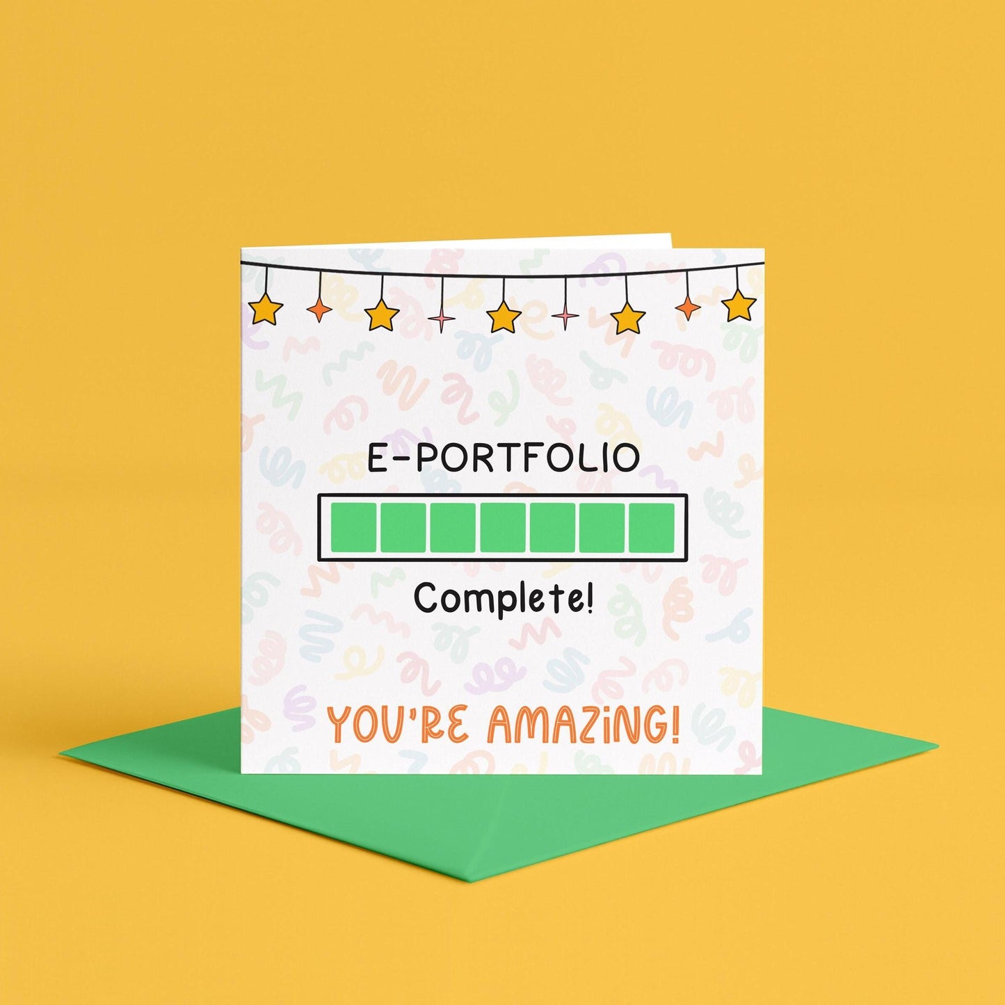 Vet nurse e-portfolio complete card | eportfolio vet nurse card, well done student vet nurse, vet nurse exam pass card, vet nurse graduation