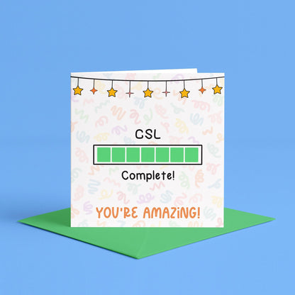 Central Skills Log Complete Card | CSL Finished Card for Student Veterinary Nurse, SVN Cards, Vet Nurse Graduation, Well Done Vet Nurse SVN