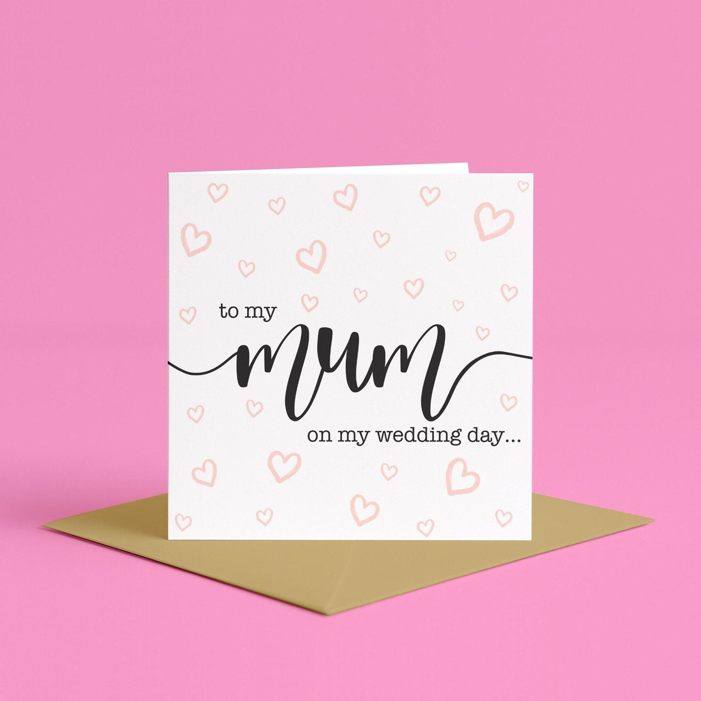 To My Mum On My Wedding Day Card | Mother Of The Bride Card, Mother Of The Groom Card, Wedding Card for Mum or Mum In Law, On Our Wedding