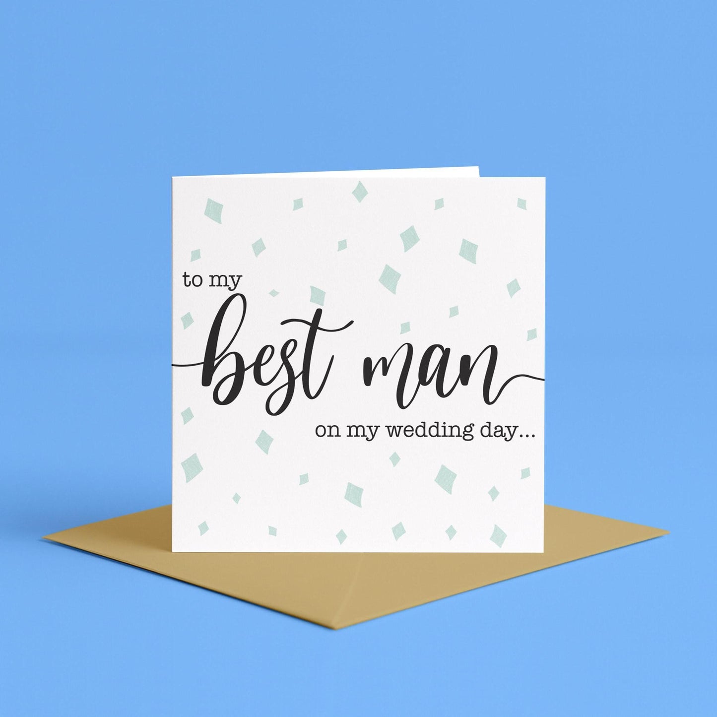 To My Best Man On My Wedding Day Card | Thank You Best Man Card, Personalised Best Man Card, Wedding Cards, Wedding Party Card, For BestMan