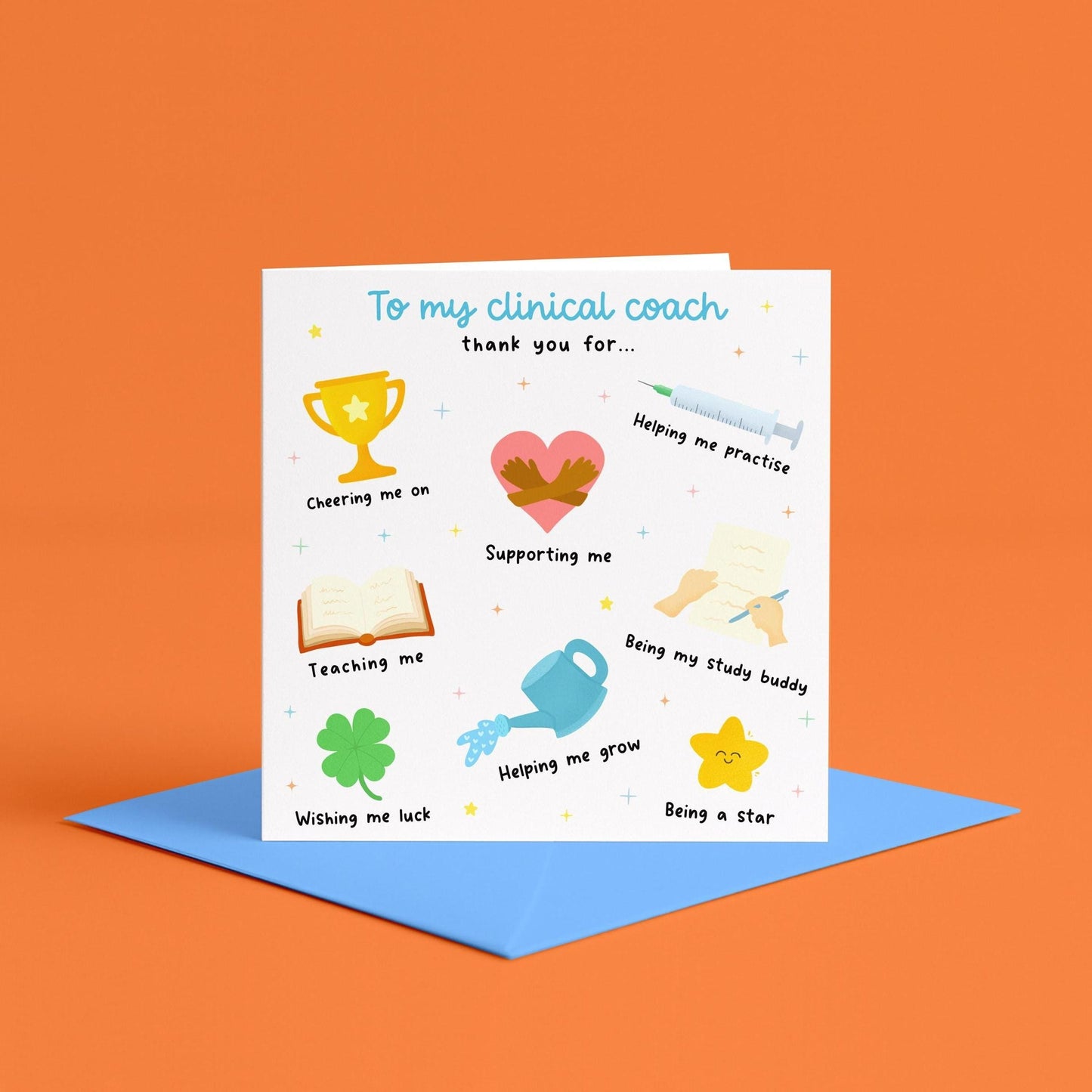 Thank You Clinical Coach Card | Veterinary Nurse Clinical Coach Card, Student Veterinary Nurse, Vet Nursing Clinical Coach Appreciation Card