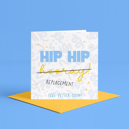 Hip Hip Replacement Card | Funny get well hip replacement card, get well hip replacement, congratulations on your new hip card, hip surgery