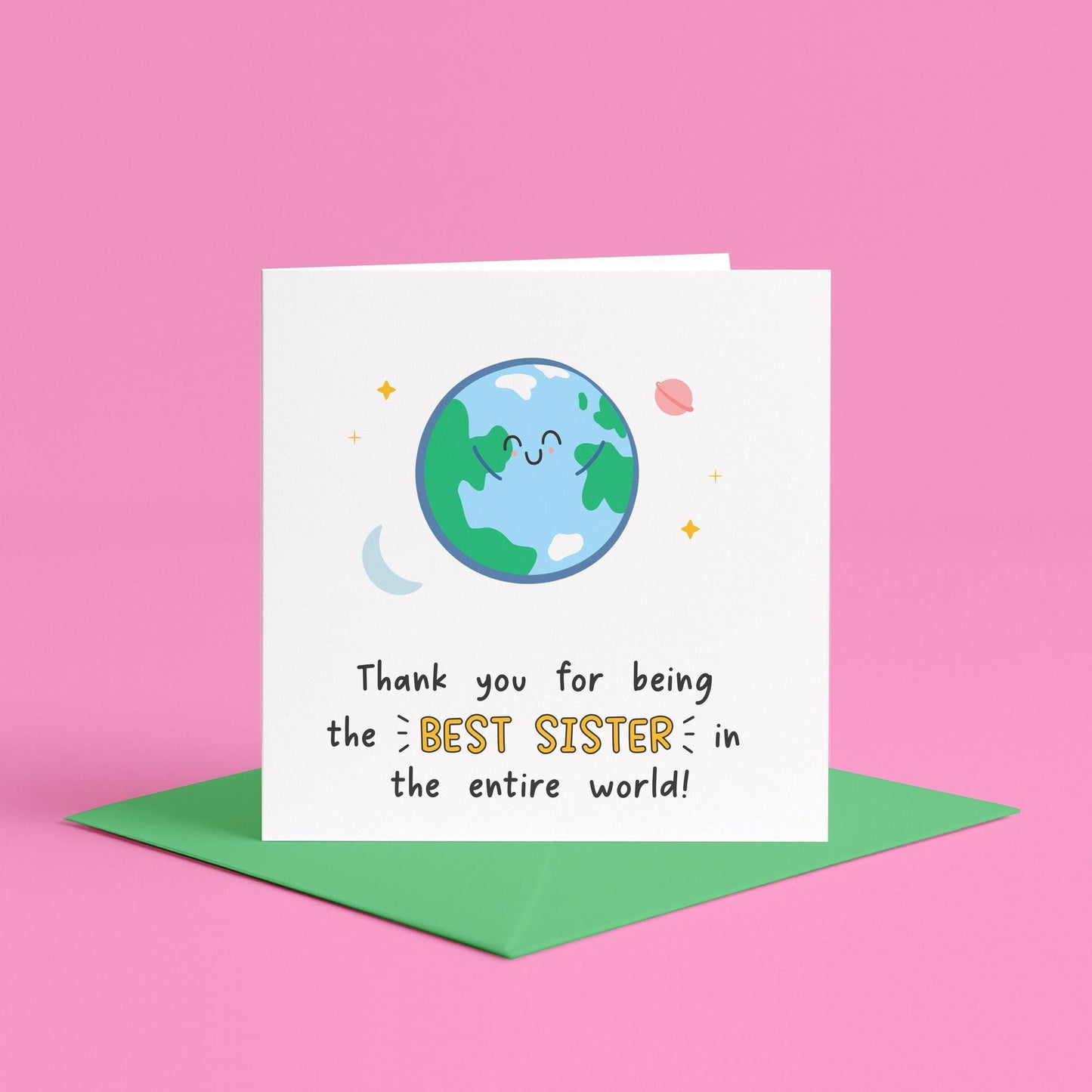 Best Sister In The World Card | Happy Birthday Sister Cards, To My Wonderful Sister Cards, Best Sister Cards, Cute Birthday Cards for Sister