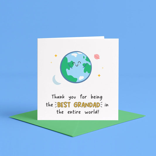 Best Grandad In The World Birthday Card, Birthday Cards for Grandad, Grandfather Birthday Card, Card for Grandad, Best Grandad Ever Card