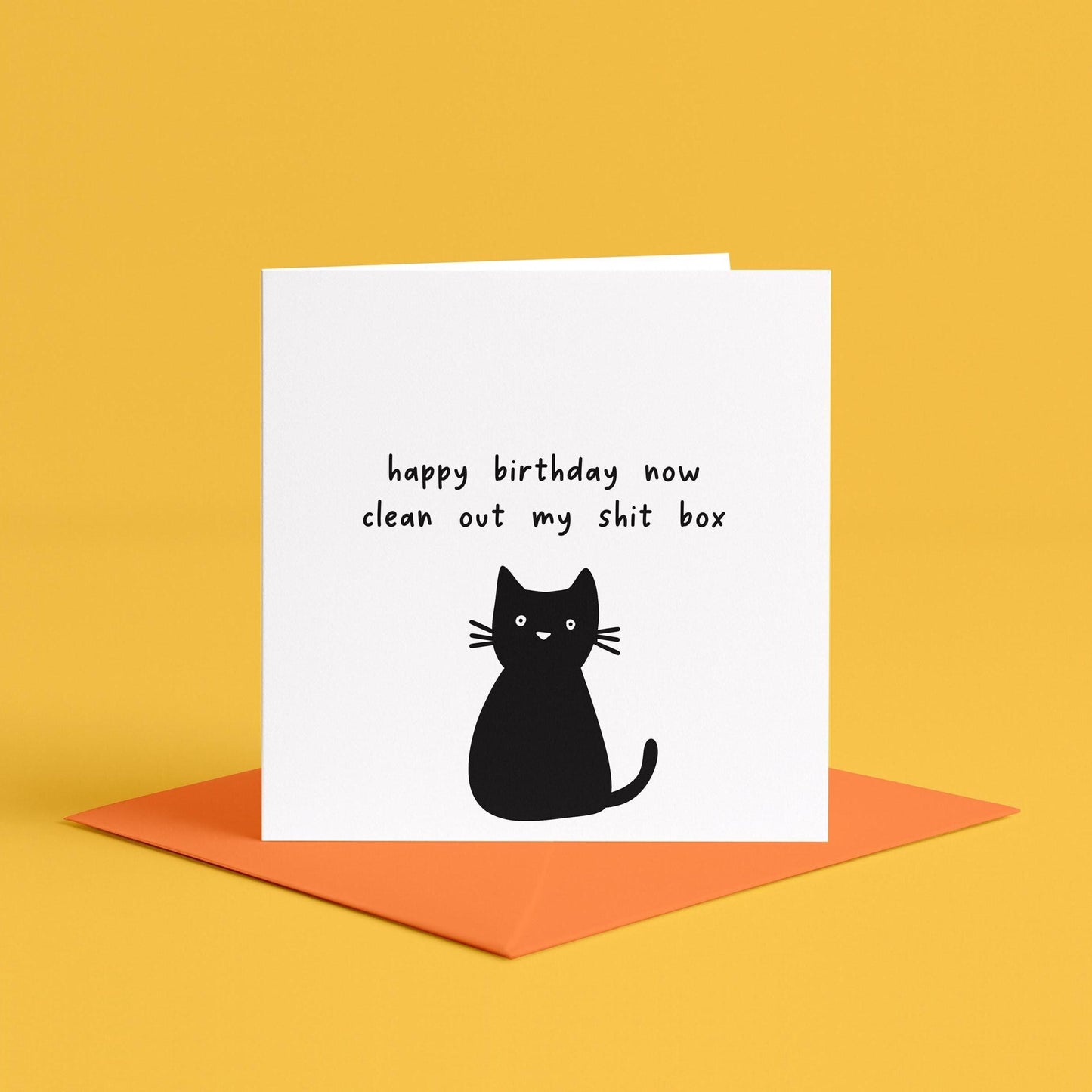 Funny Sweary Birthday Card From The Cat | Funny Cat Birthday Card, for Cat Lover, Sweary Birthday Cards, Funny Birthday Card for Cat Owner