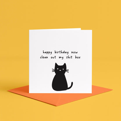 Funny Sweary Birthday Card From The Cat | Funny Cat Birthday Card, for Cat Lover, Sweary Birthday Cards, Funny Birthday Card for Cat Owner