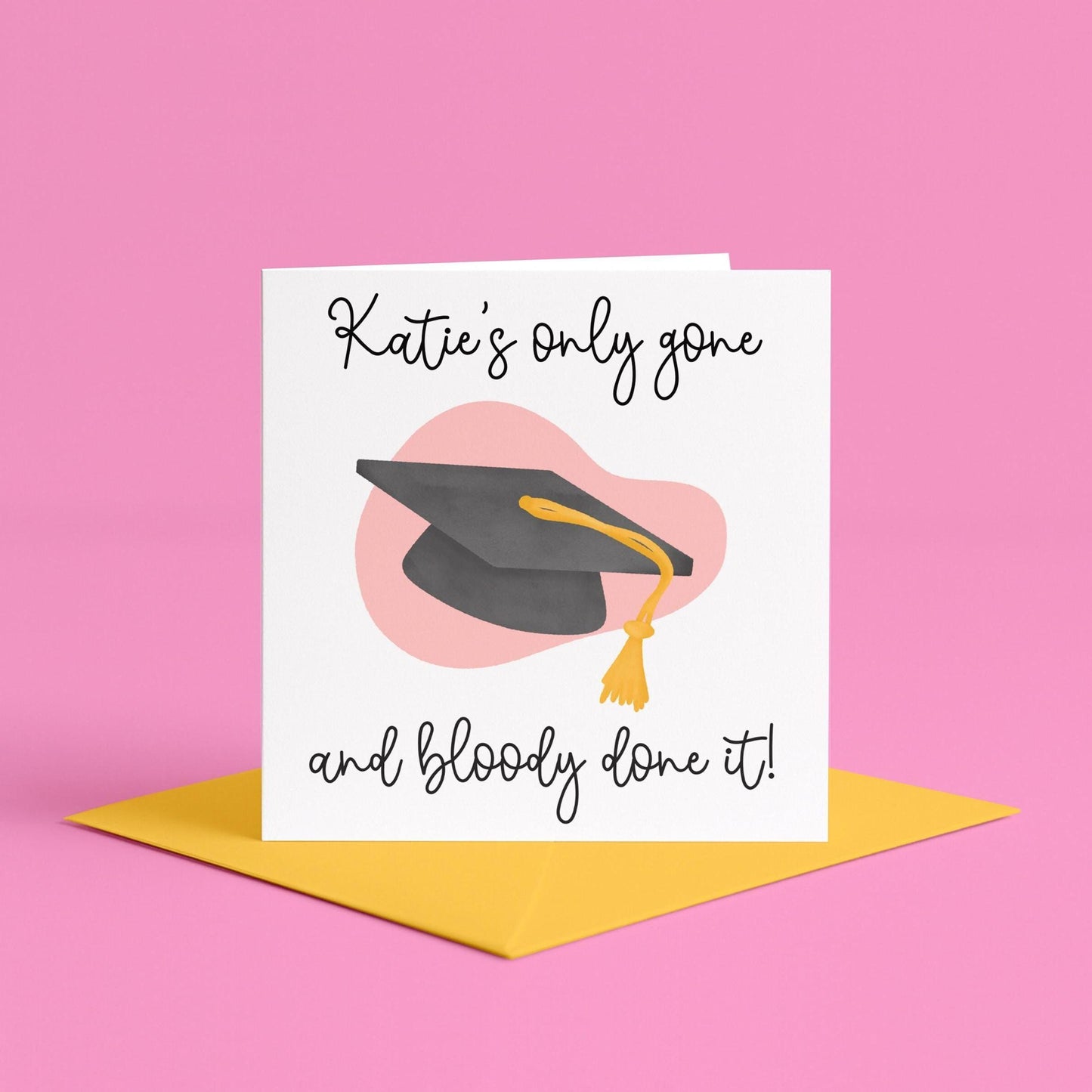 Personalised Graduation Card For Her | Congratulations on Graduating Card, graduation card with name for wife, girlfriend, sister, daughter