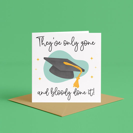 Non Binary Graduation Card | Graduation Card For They/Them, Well Done On Graduating LGBTQ Card, Non Gendered Graduation Card, No Gender