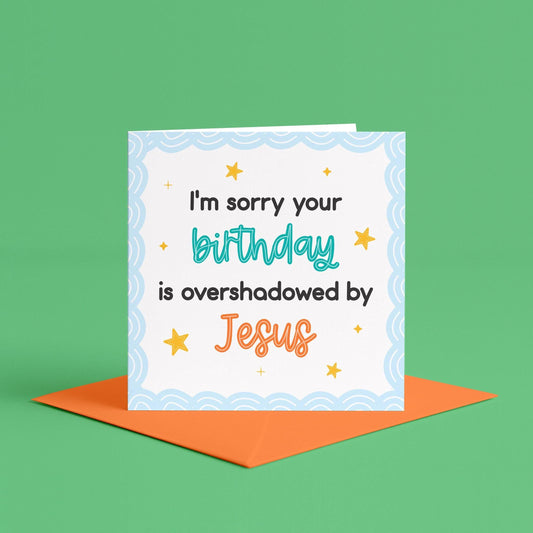Sorry Your Birthday's on Christmas Card | Merry Birthmas Card, Funny joint Christmas Birthday Card, Born on Christmas, Xmas Birthday Card