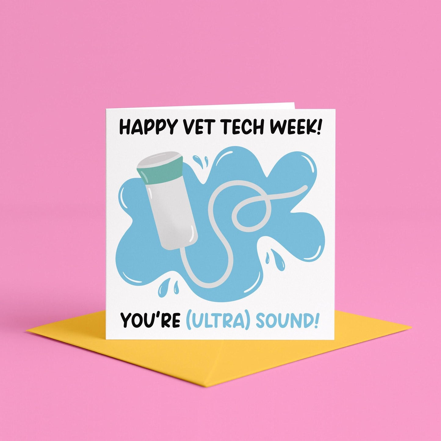 Ultrasound Card for Vet Tech | Vet Tech Week Cards for Vet Techs, Veterinary Technician Week Cards, Vet Tech Week Appreciation Card 2026