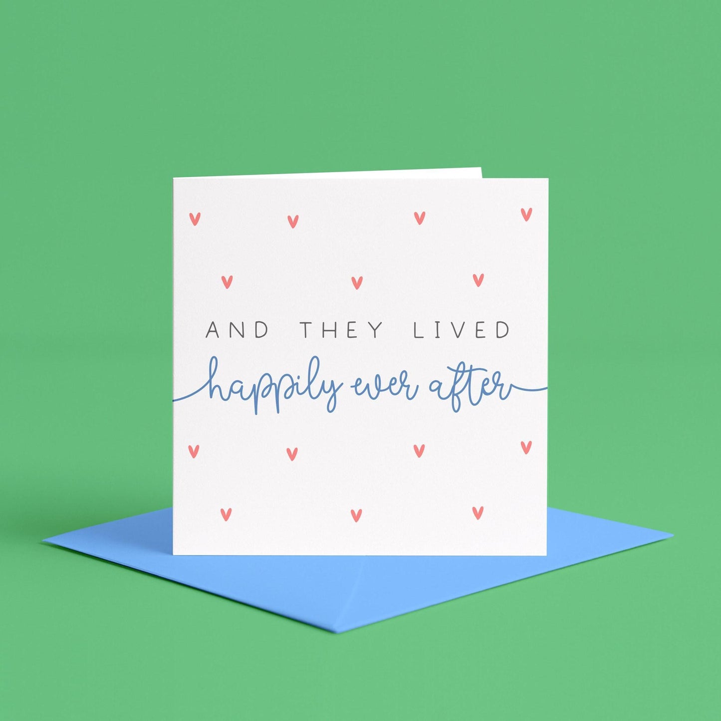 And They Lived Happily Ever After | Wedding Day Card, Romance Cards, On Your Anniversary Card, On Your Wedding Day Card, Engagement Cards
