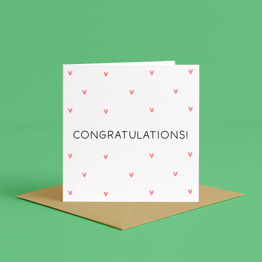 Simple Congratulations Card | Congratulations Loved One, Congratulations Card, Congratulations To Husband Card, Congratulations To Wife Card