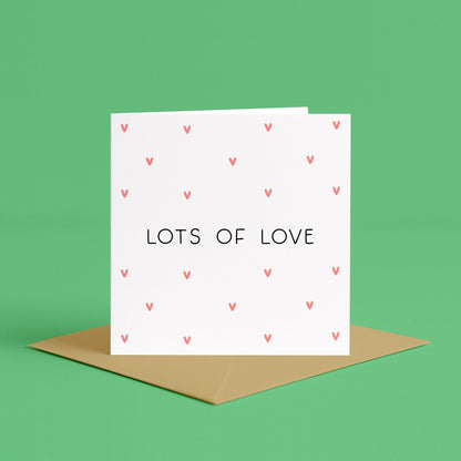 Lots of Love Card | Simple Love Card, Sending Love, Sending Hugs, Love You Card, Thinking of You Cards, Simply Thinking of You Greeting Card