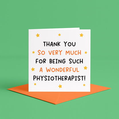 Wonderful Physiotherapist Card | Thank You Physio Card, Appreciation Card For Physiotherapist, Thank you Card for Physio, Physiotherapy Gift