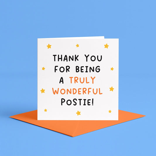 Thank You Card for Postie | Thank You Postman Postwoman, Christmas Card for Postman, Card for a Postie, Thank You Royal Mail Postman Card
