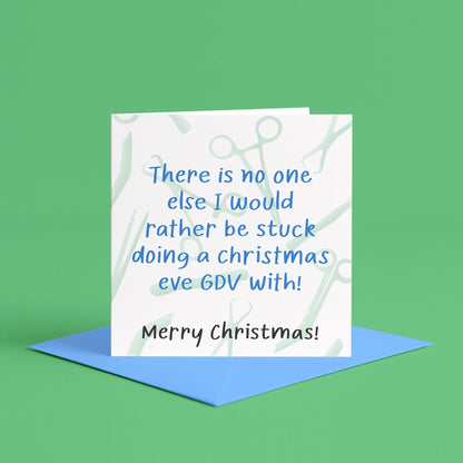 Funny Veterinary Christmas Cards | Christmas Eve GDV Card, Christmas Card Vet Med, Vet Nurse Xmas Cards, Veterinary Christmas Pun Cards