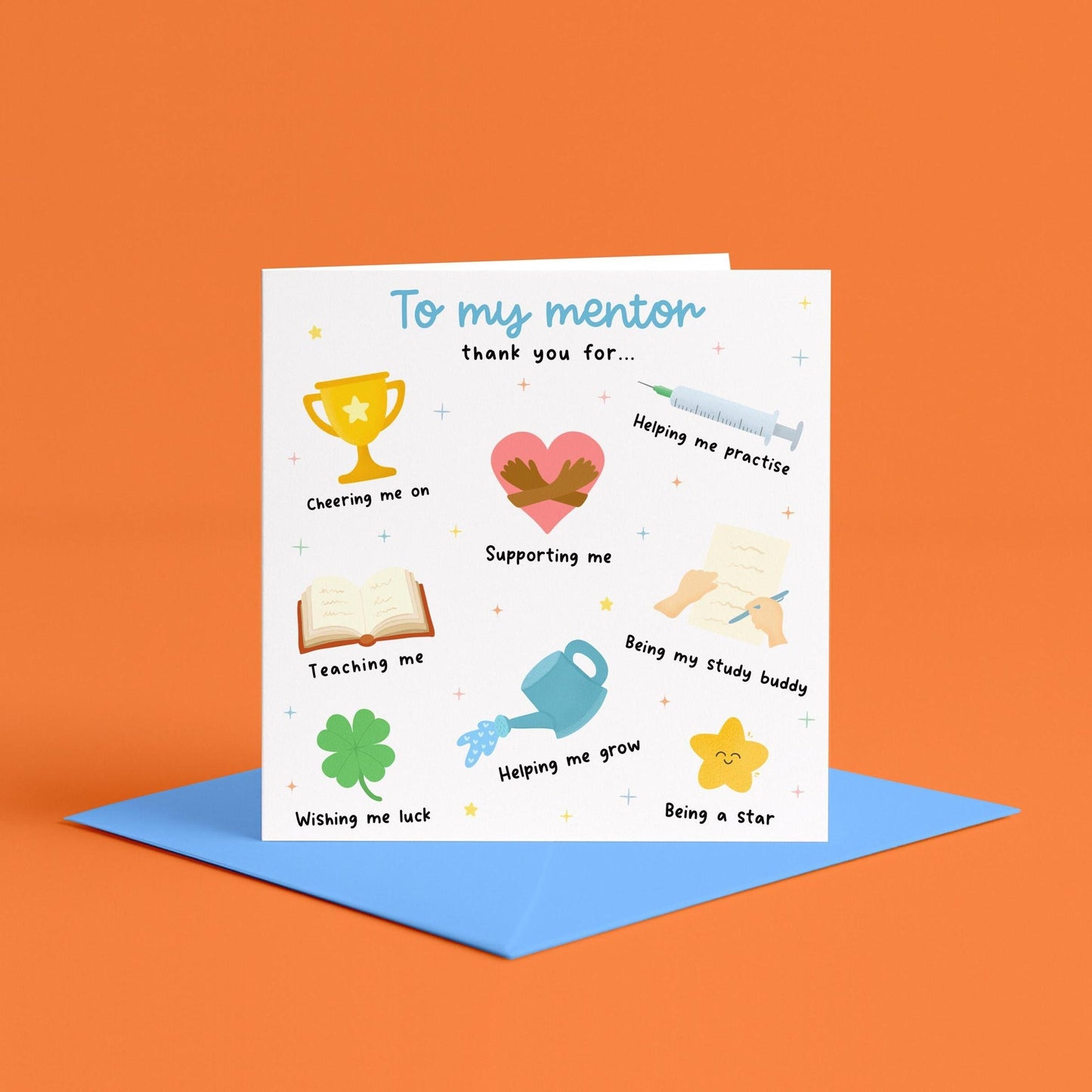 Thank you mentor card | Nursing mentor cards, thank you nurse mentor card, thank you medical mentor card, thank you to my mentor card