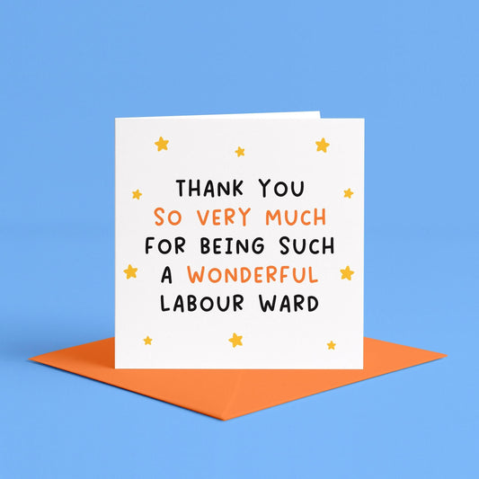 Thank You to the Maternity Ward Card | Thank You Labour Ward Card, Thank You for Delivering My Baby Card, To The Midwives Card, Thank You