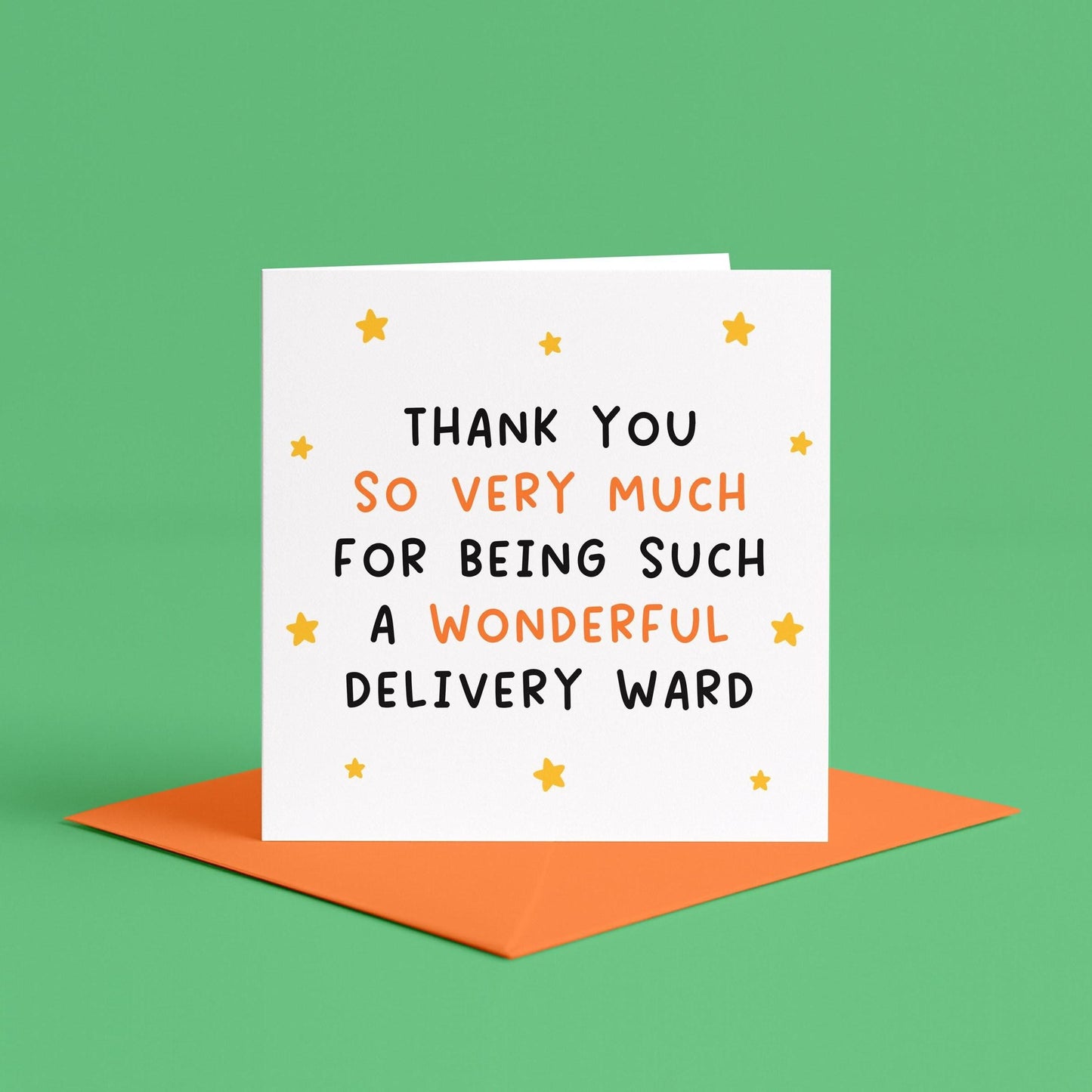 Thank You to the Maternity Ward Card | Thank You Midwives, Maternity Labour Ward Card, Childbirth Thank You Card, Thank You Delivery Ward