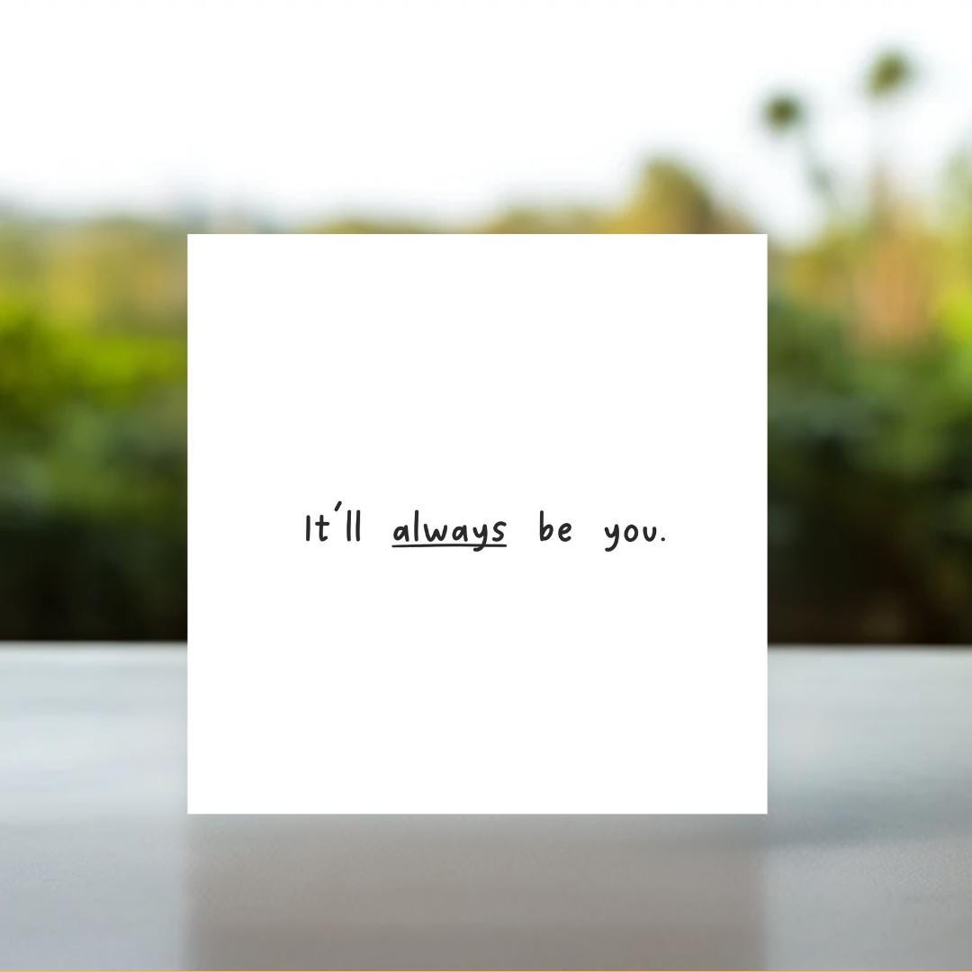 Simple Anniversary Card | Romantic Card for Her, Romantic Card for Him, Always Card, Minimalist Love Card, Valentines Day Card, Wedding Card