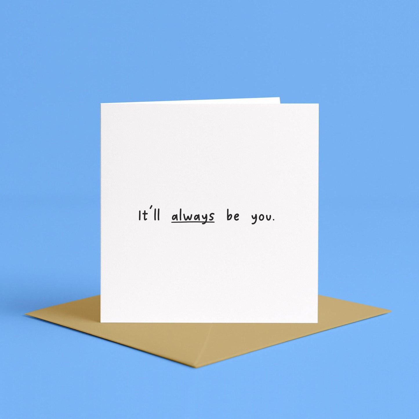 Simple Anniversary Card | Romantic Card for Her, Romantic Card for Him, Always Card, Minimalist Love Card, Valentines Day Card, Wedding Card