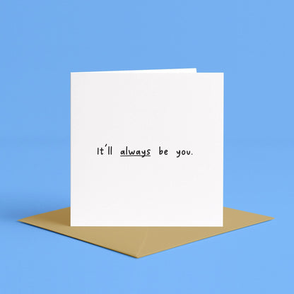 Simple Anniversary Card | Romantic Card for Her, Romantic Card for Him, Always Card, Minimalist Love Card, Valentines Day Card, Wedding Card