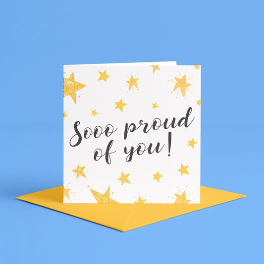 So proud of you card | Proud of you cards, well done cards, you are a star card, proud of all you do card, cute pride cards, for him for her