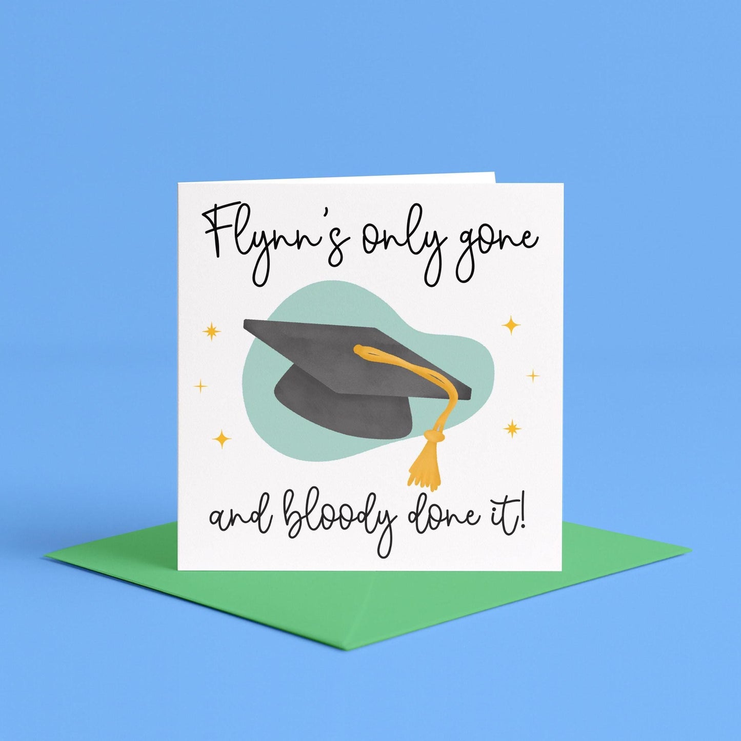 Personalised Non Gendered Graduation Card With Name | Personalised Graduation Card, Gender Neutral Graduation Card for Them, They Them Grad