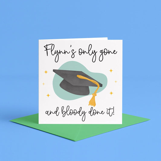 Personalised Non Gendered Graduation Card With Name | Personalised Graduation Card, Gender Neutral Graduation Card for Them, They Them Grad