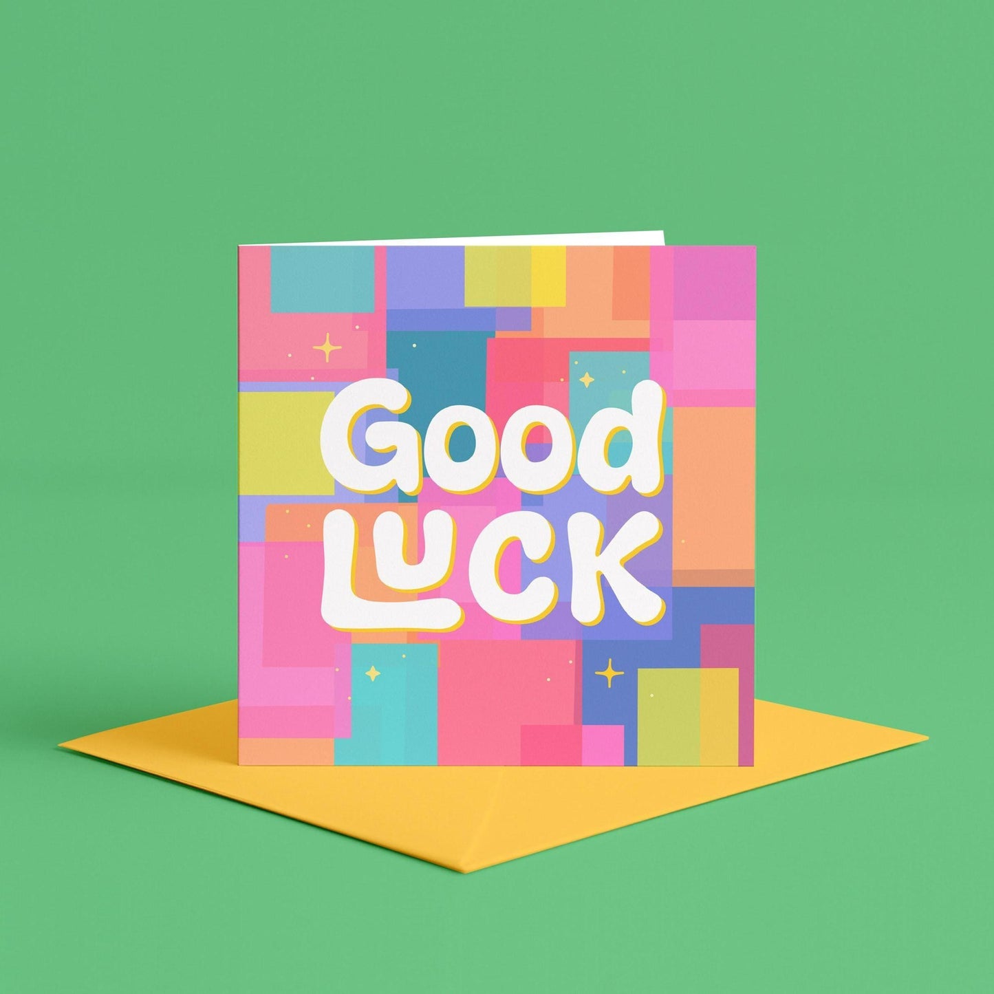 Abstract Good Luck Card | Cute Good Luck Cards, Artsy Good Luck Cards, Wishing You Luck Card, Funky Good Luck Card, Unique Good Luck Cards